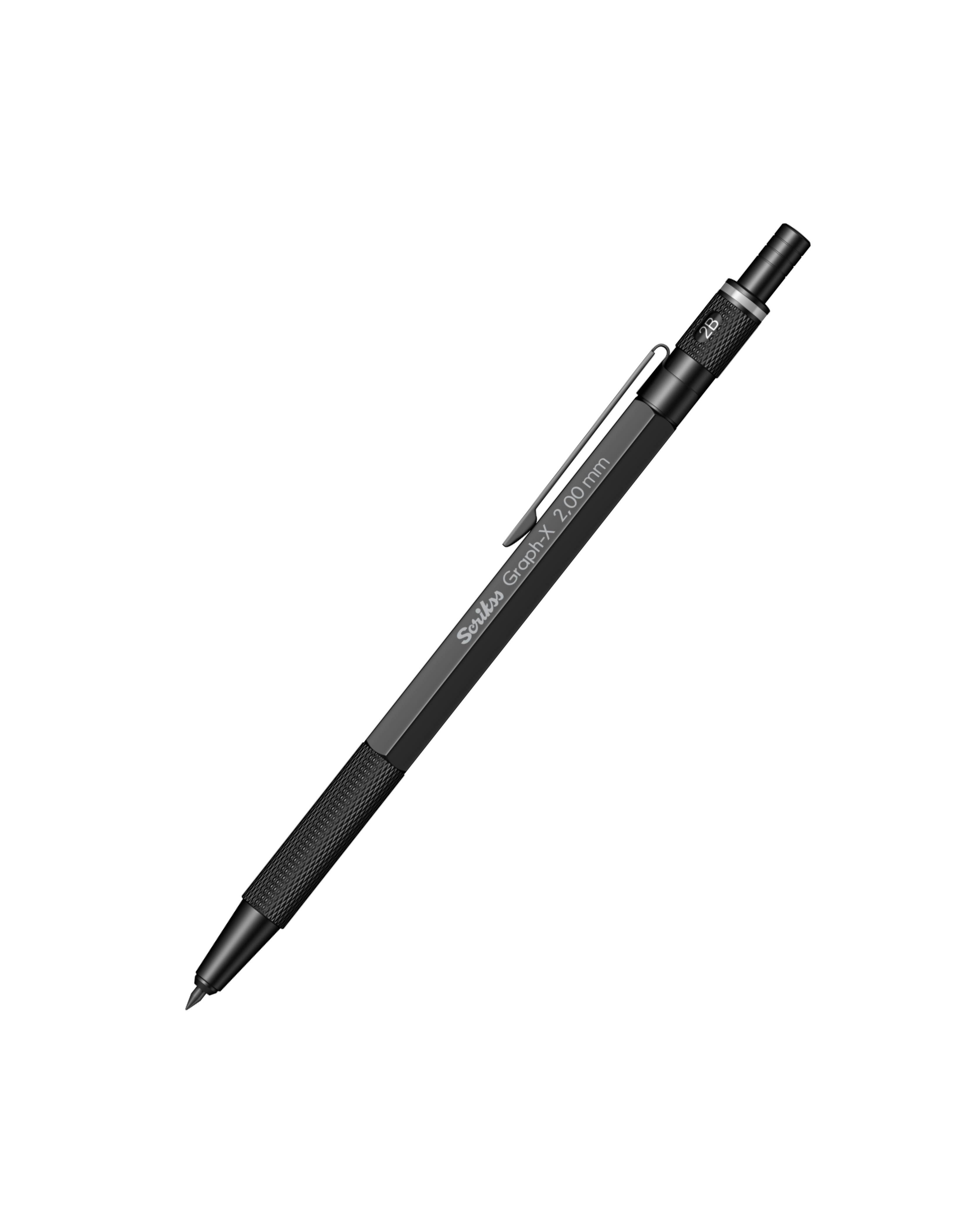 Scrikss Graph-X Mechanical Pencil 2.0mm: Satin Chrome