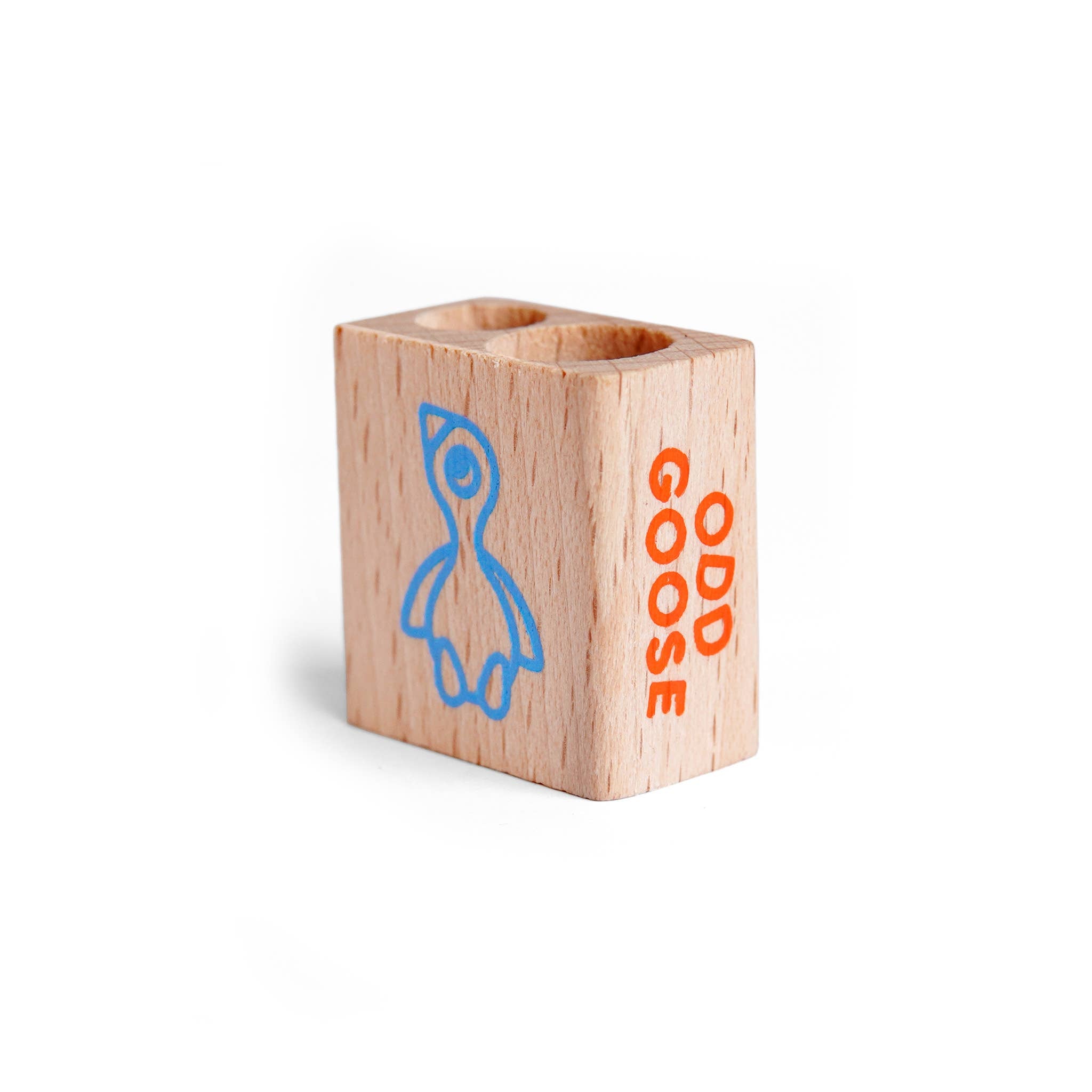 Odd Goose Wooden Double Sharpener: Blue