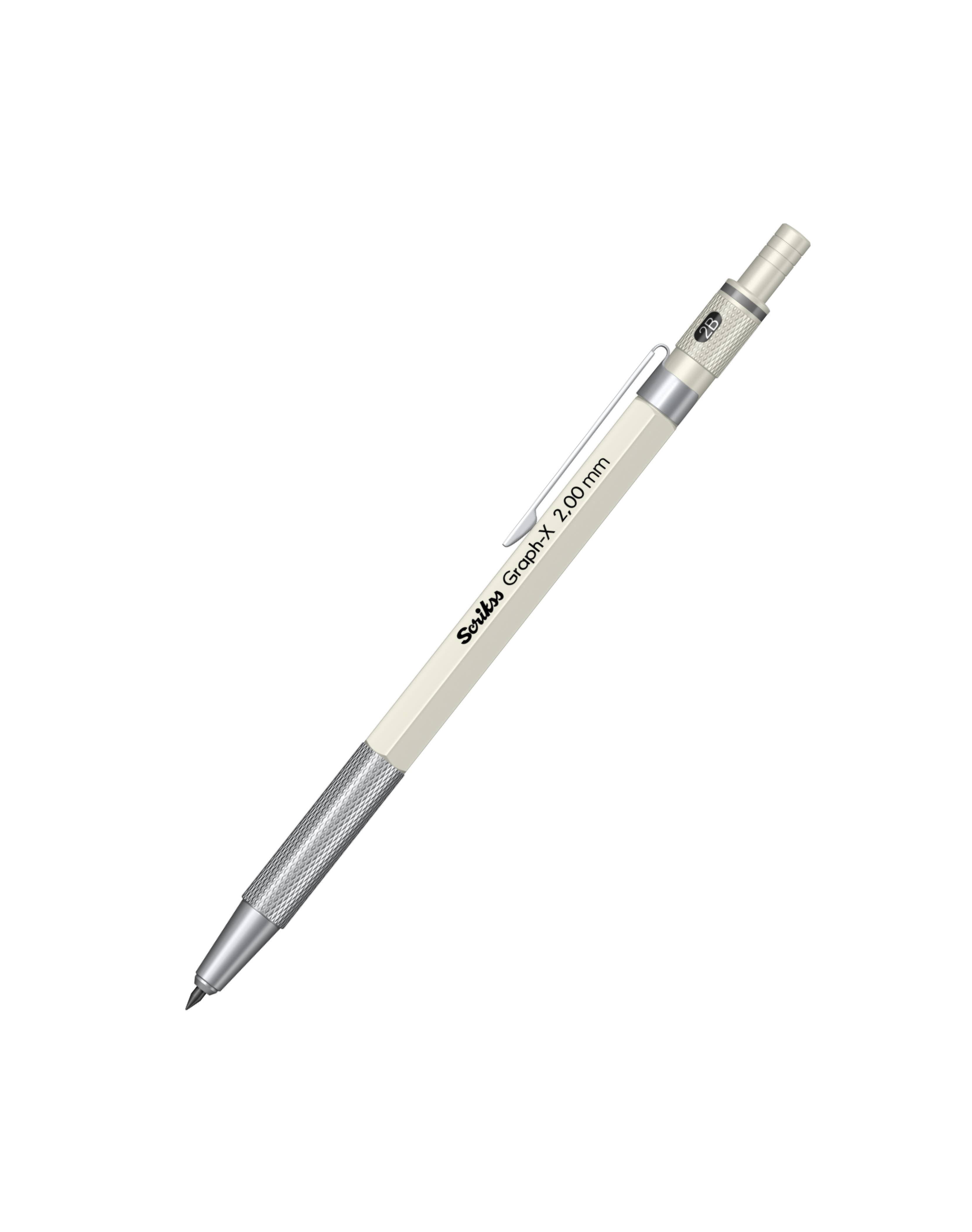 Scrikss Graph-X Mechanical Pencil 2.0mm: Satin Chrome