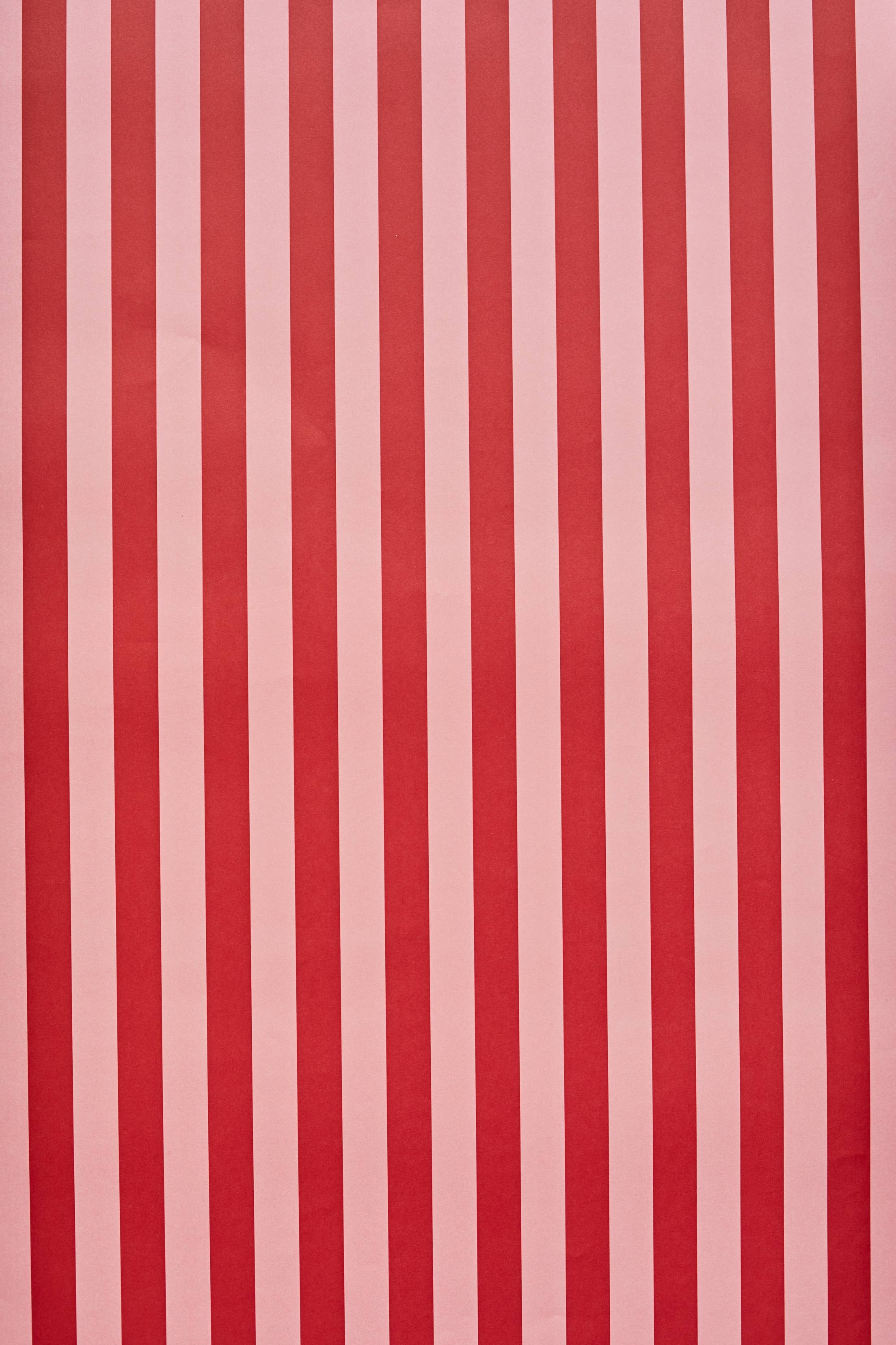 Classic Stripe Gift Wrap Red & Pink