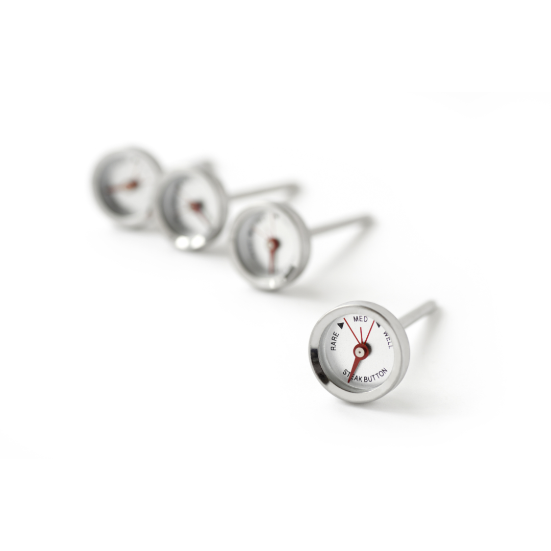 meat thermometers on a white background
