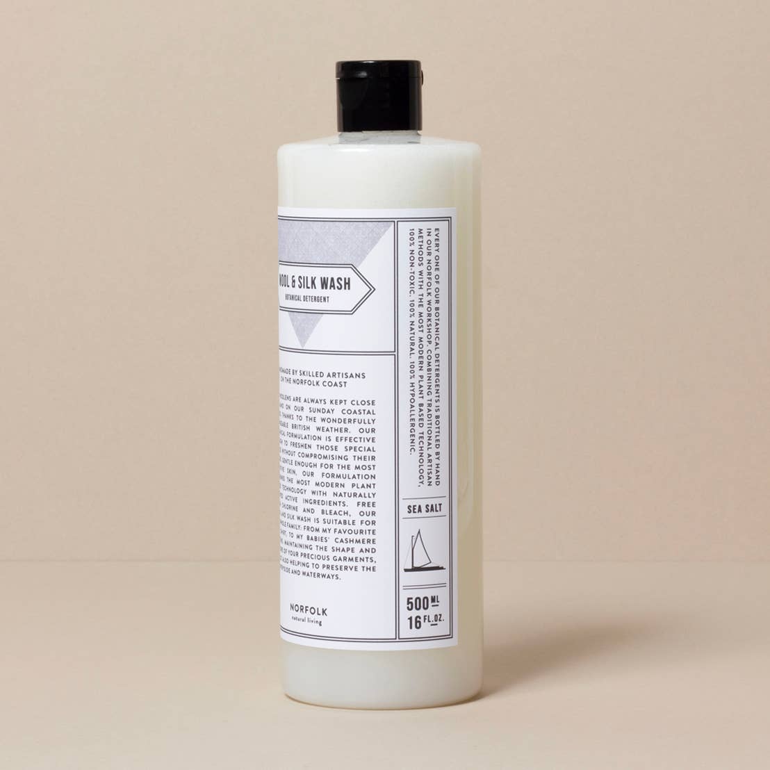 Norfolk Natural Living Wool and Silk Detergent - Coastal Walks (500ml)