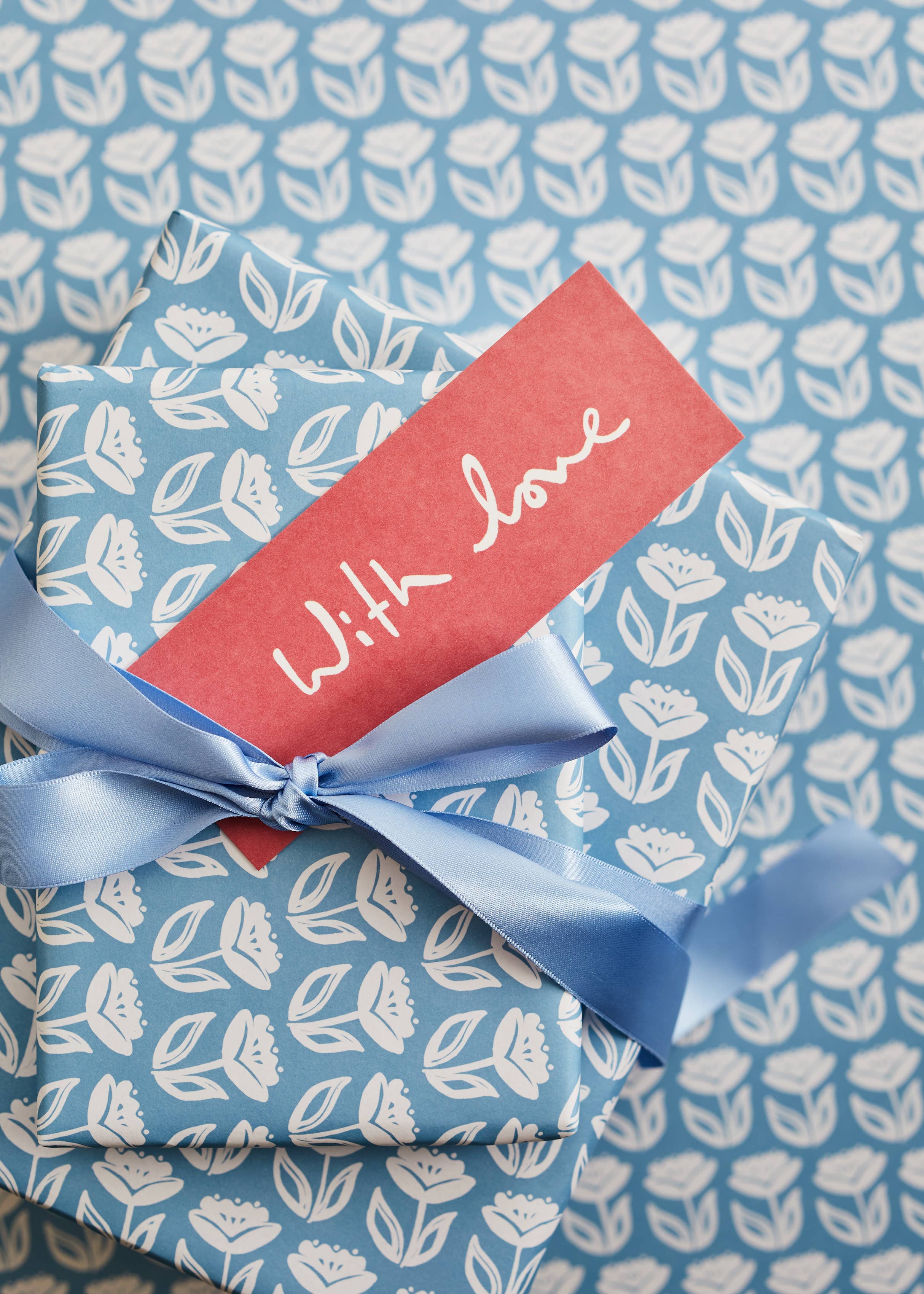 Gift Tags - Set of 8 With Love Pink