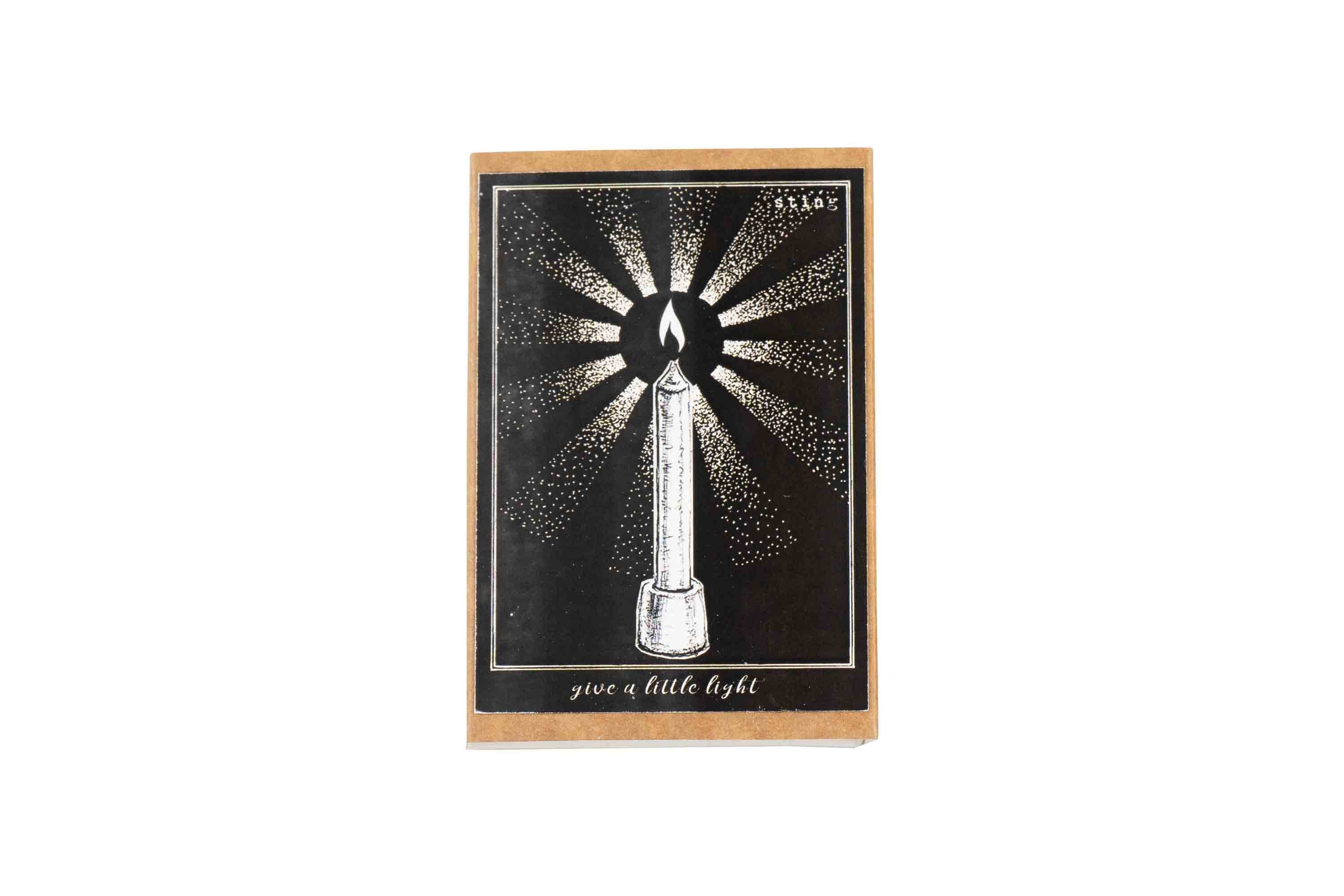 candle illustration on a black background,