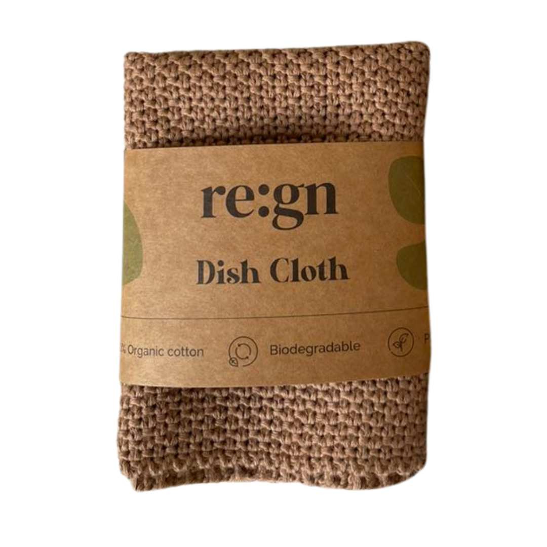 Organic Reusable Dish Cloths: Green
