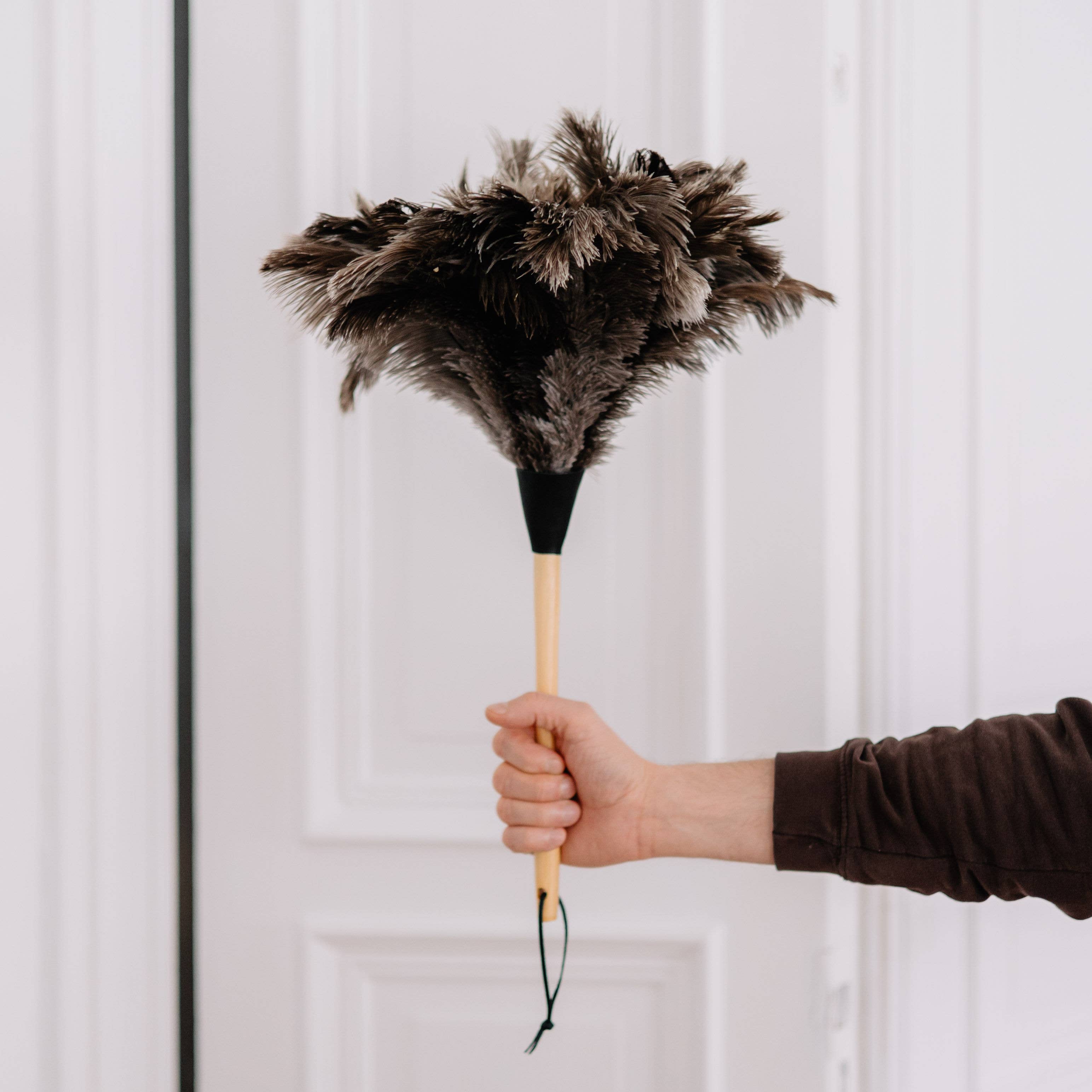 Large Natural Ostrich Feather Duster