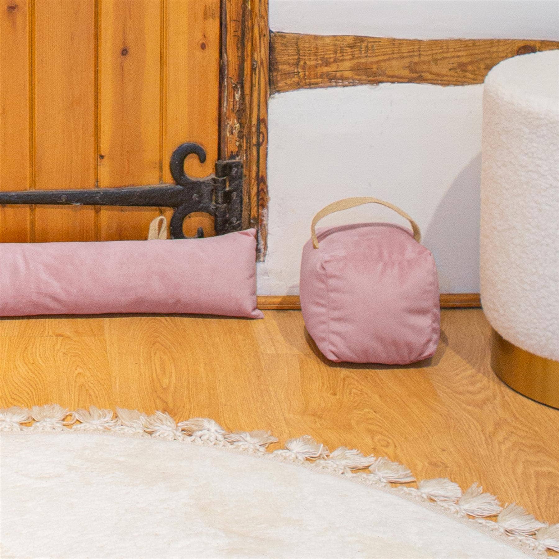 Velvet Draught Excluder -  Yellow