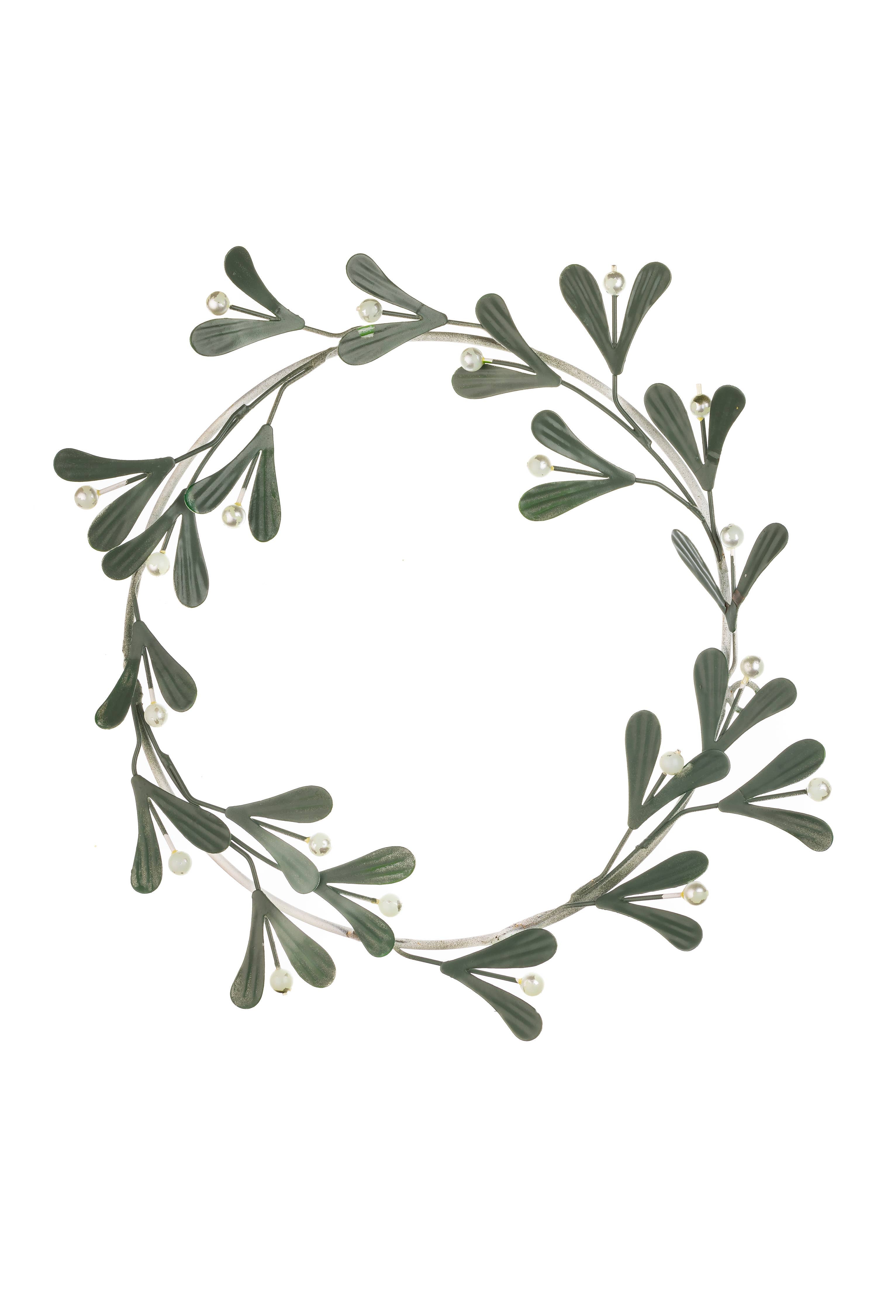 Simple Mistletoe Wreath