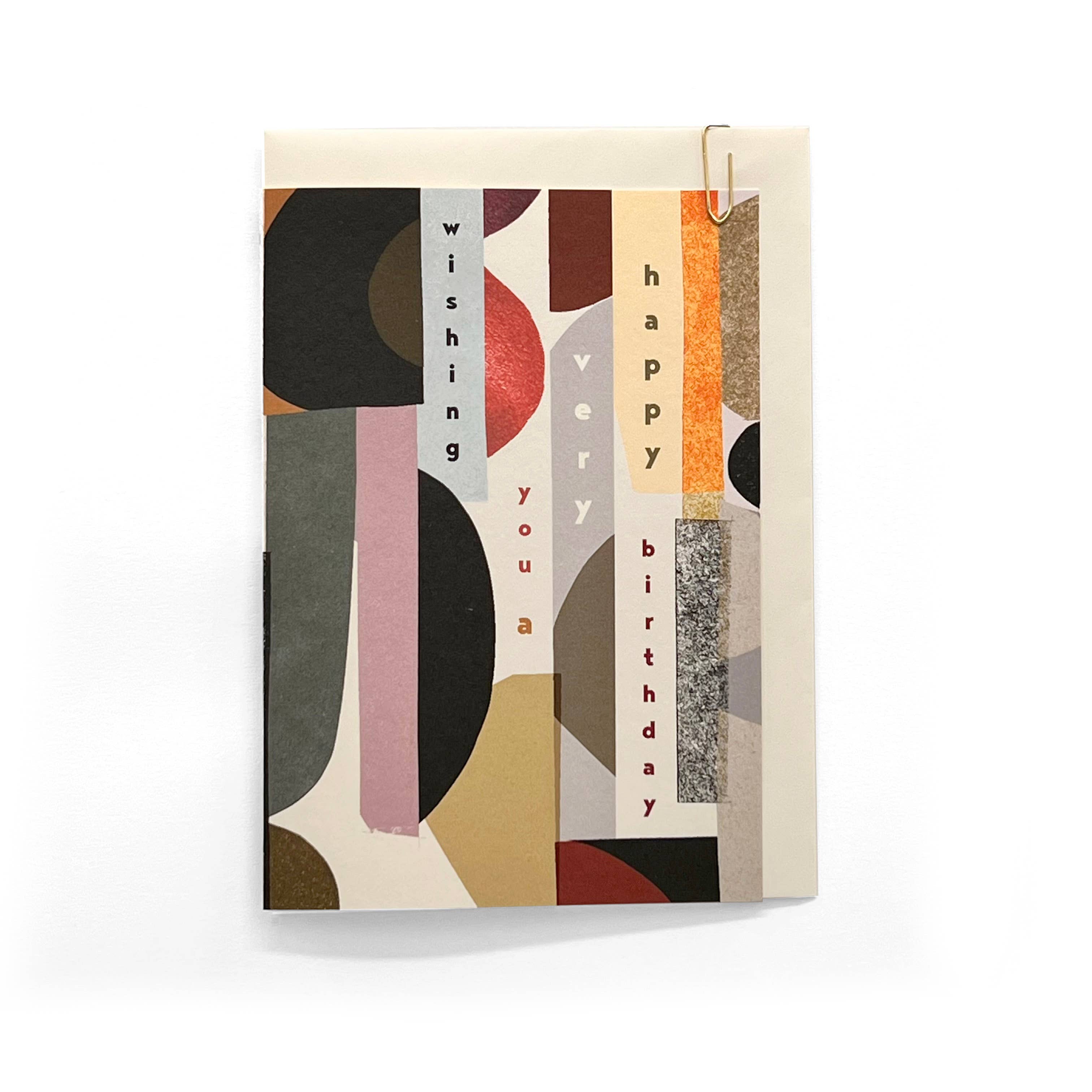 Affiliate:107 Grain Texture Birthday Art Greeting Card