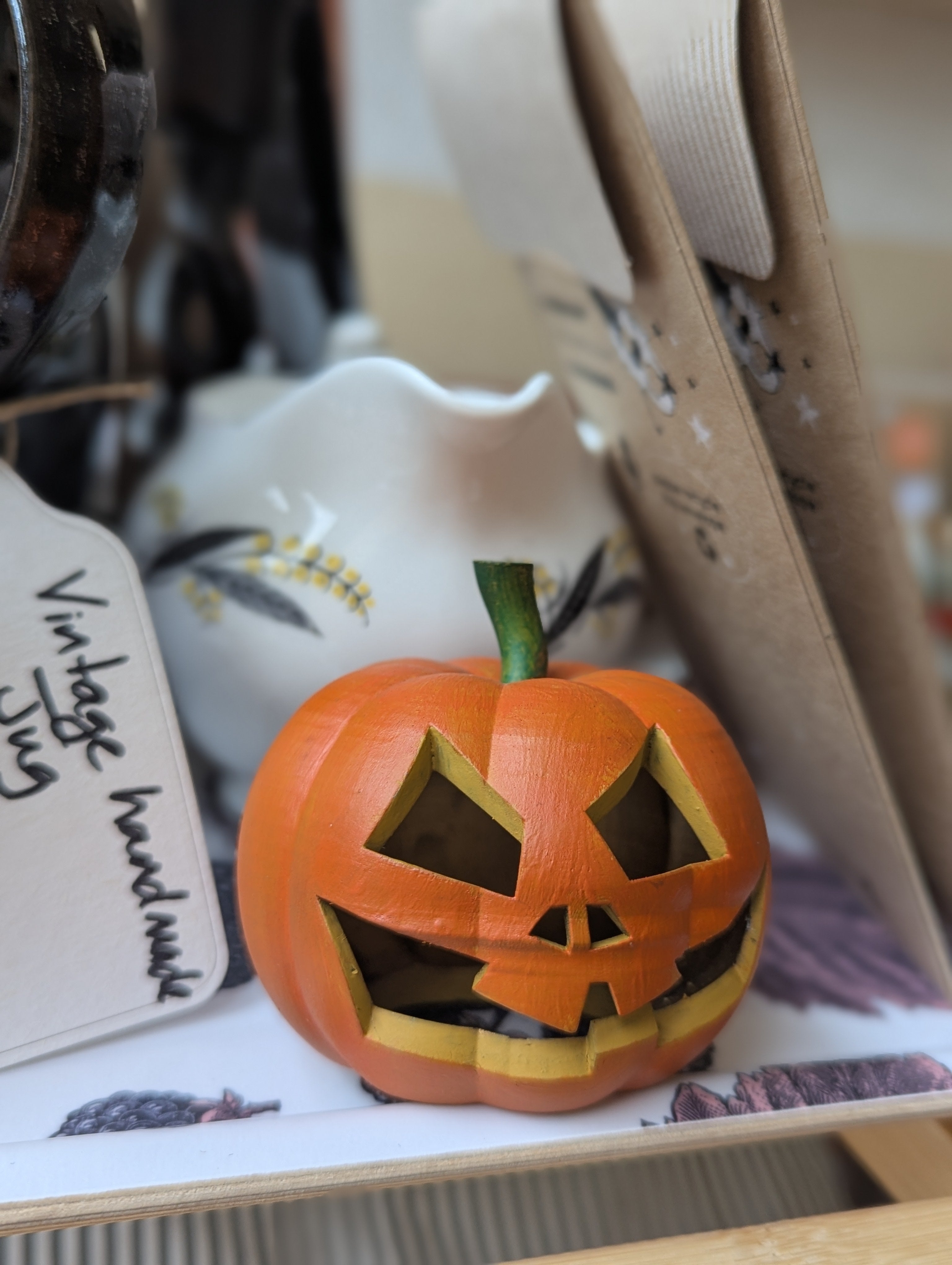 Resin Halloween Pumpkin Decoration