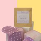Flawless Sweet Dreams self-heating steam eye mask on a pink and yellow background
