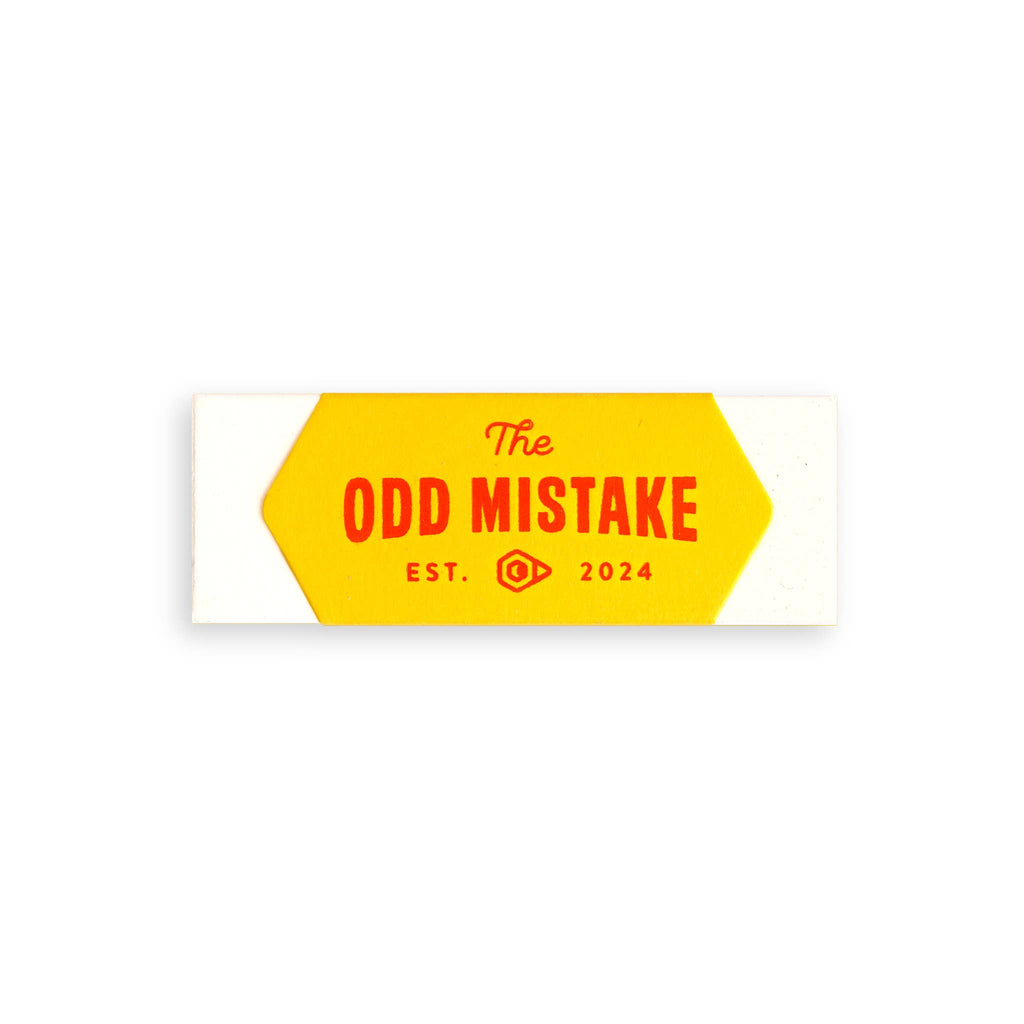The Odd Mistake Foil Printed Eraser