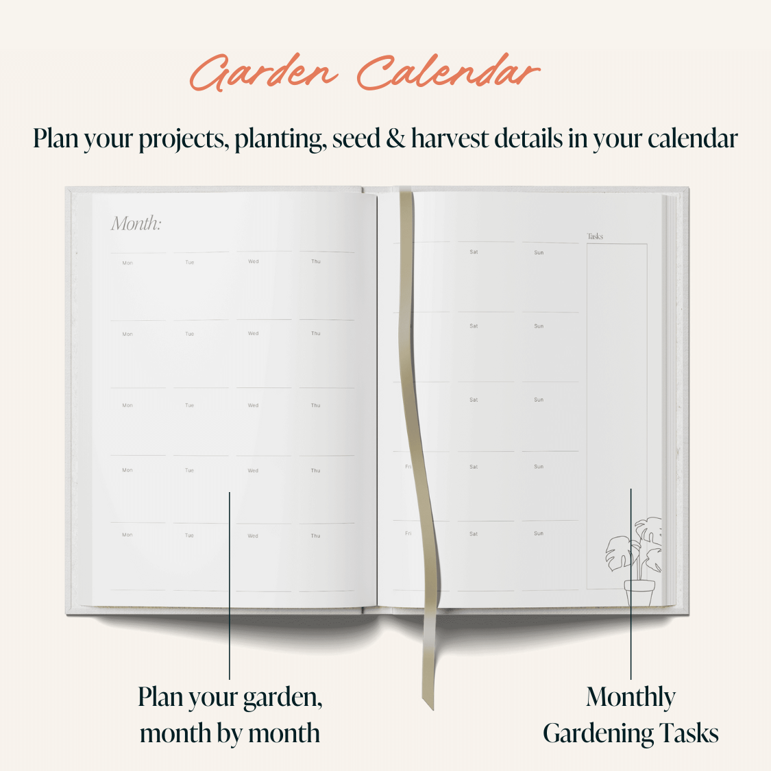 Gardening Journal (A5) - Olive Green: Default Title