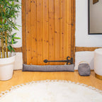 Velvet Draught Excluder -  Yellow