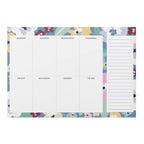Weekly Planner Pad, Week To View, Organiser, Floral Design