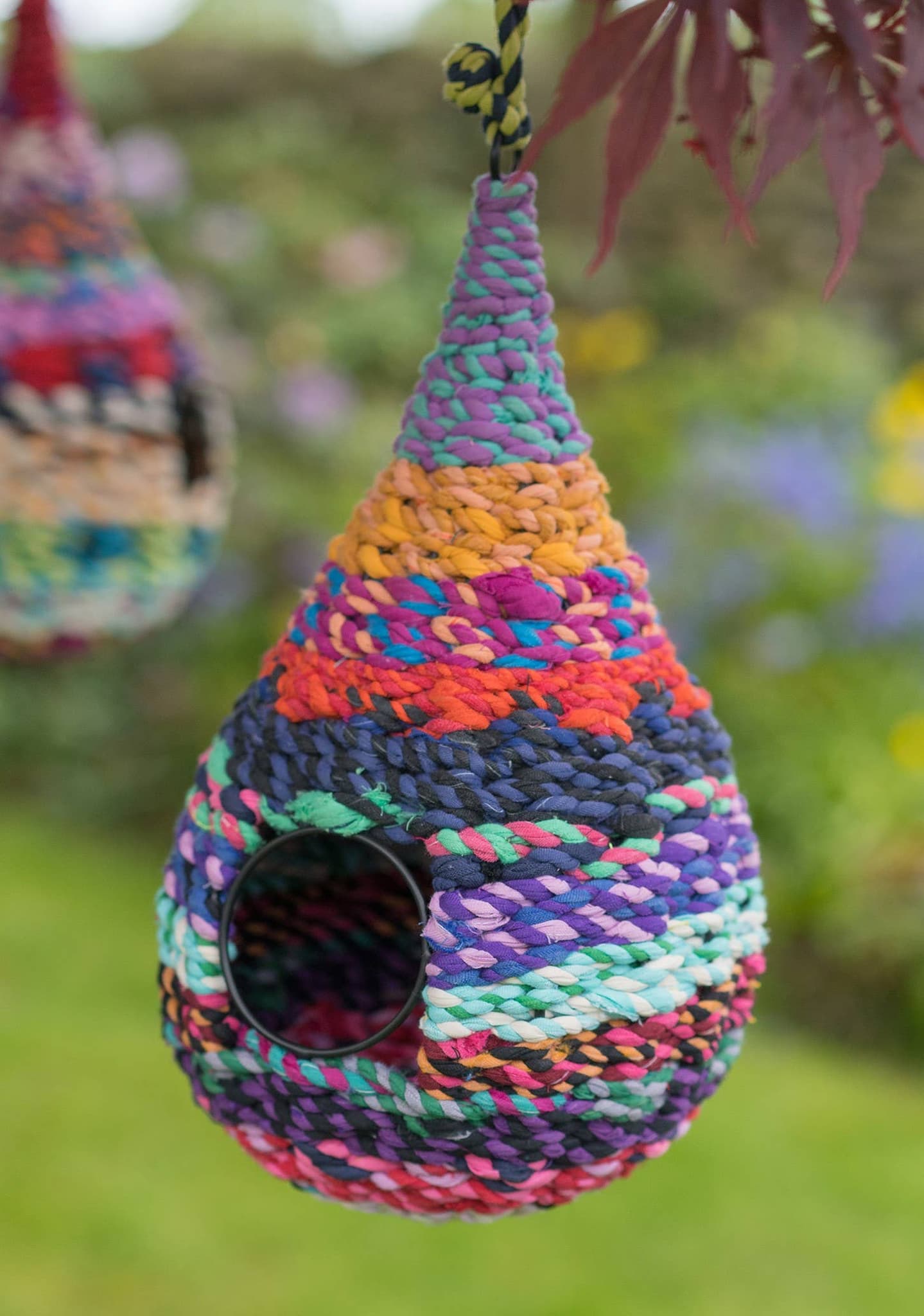 Birdhouse In Recycled Sari