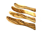 100% wooden butter knives made from solid olive wood - All Good Things