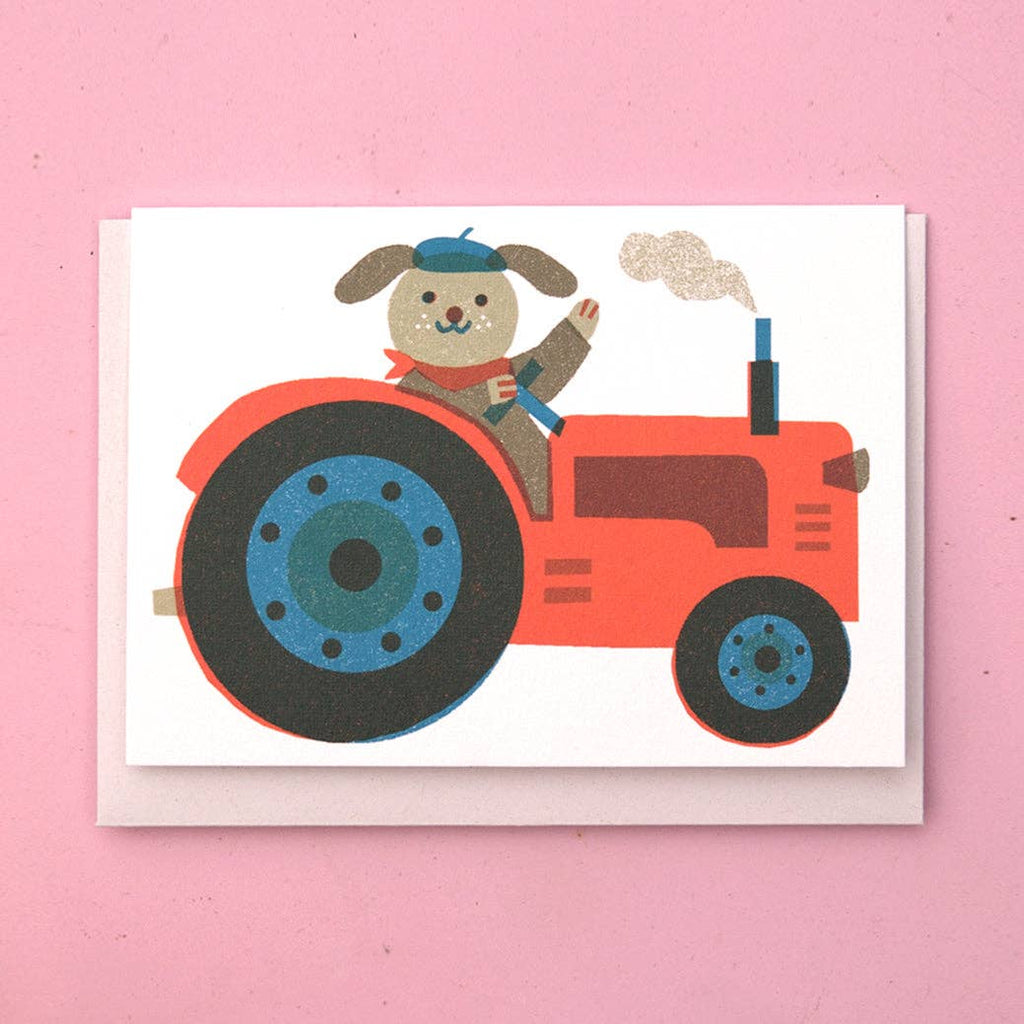 Tractor Mini Greetings Card