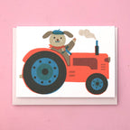Tractor Mini Greetings Card