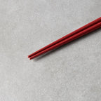 Dark red & white chopsticks 23cm: Default