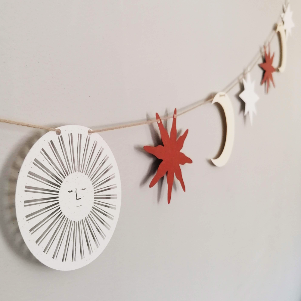 Sun & Moon Paper-cut Garland