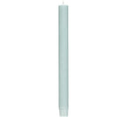 Light blue candle on a white background