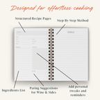 Lemon Recipe Journal | A5 Spiral Hardcover Recipe Book
