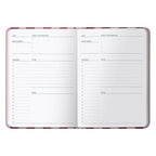 Undated Planner Diary, Daily Schedules & Notes, Stripe Cover