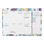 Weekly Planner Pad, Week To View, Organiser, Floral Design