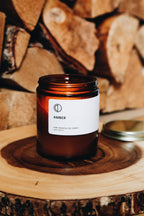 Amber Essential Oils Jar Candle