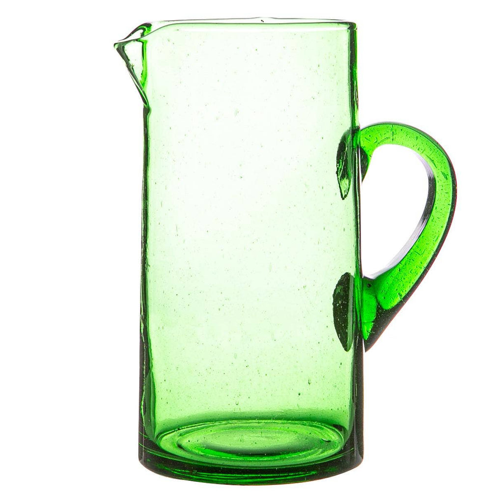 1L Jebel Recycled Glass Water Jug - Green - All Good Things