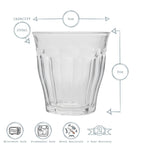 250ml Picardie Glass Tumbler - Jungle Green - All Good Things