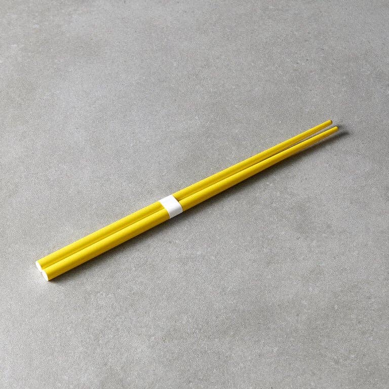 Canary yellow & white chopsticks: Default