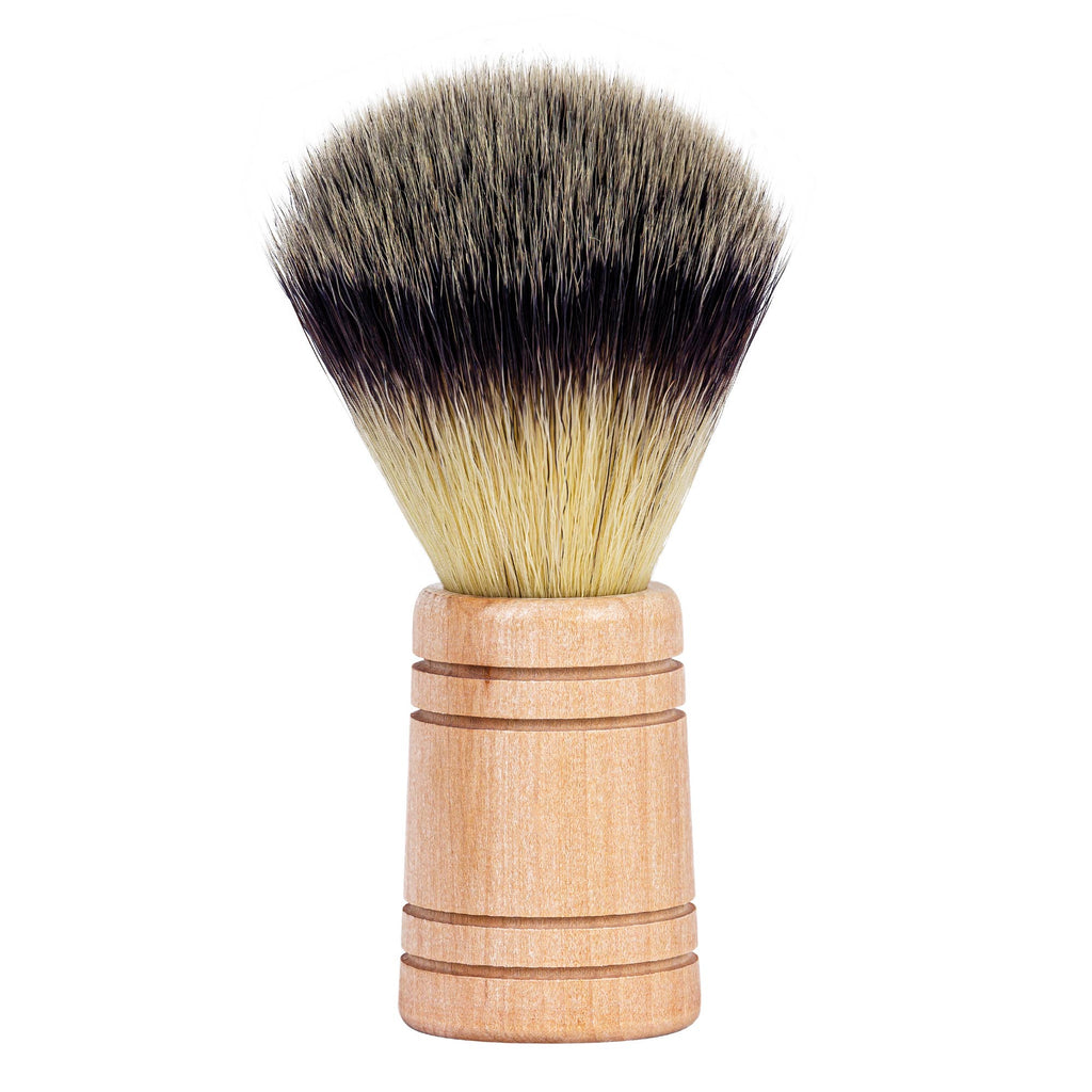 Vegan shaving brush made of wood gift father man