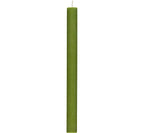 Green candle on a white background