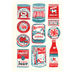 A3 Tins Collection Lisa Lockhart Riso Print