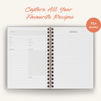 Lemon Recipe Journal | A5 Spiral Hardcover Recipe Book