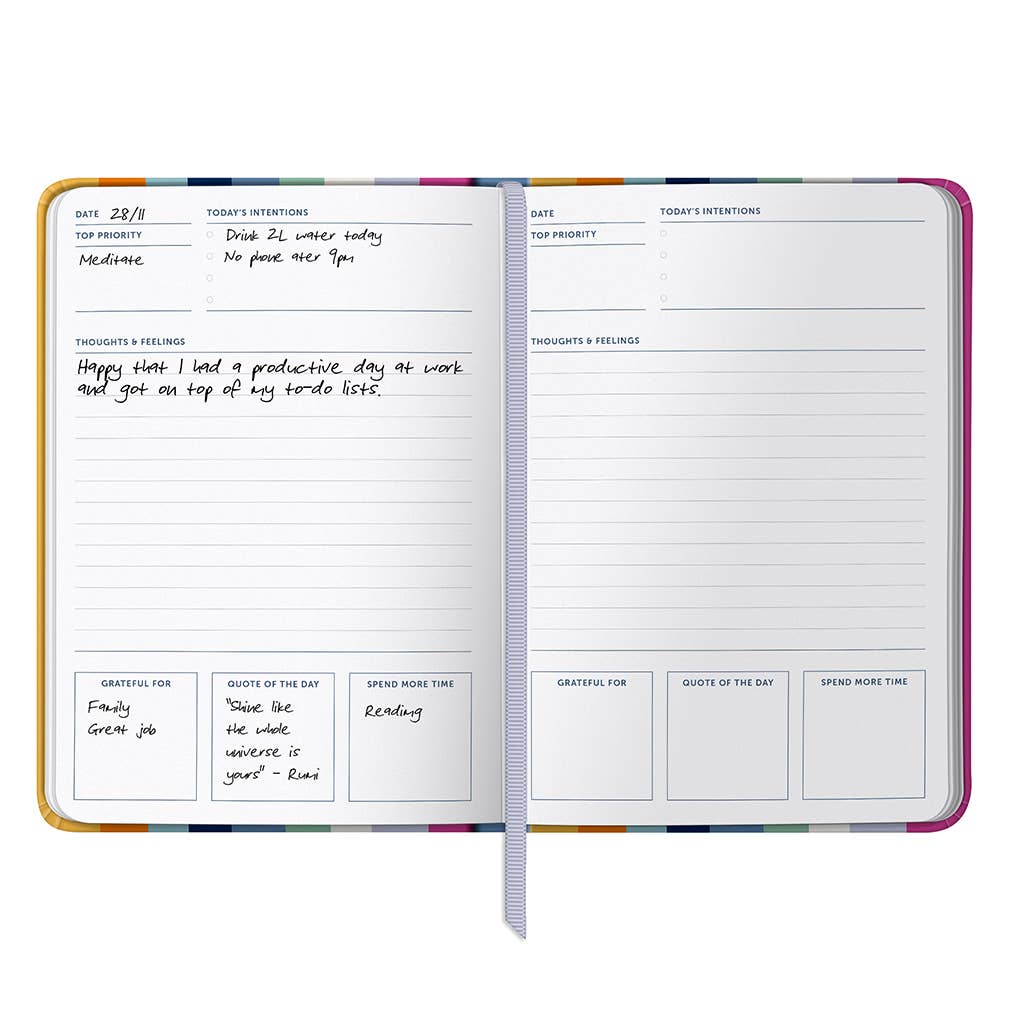 Wellness Journal, Self Care, Undated, Daily Thoughts & Notes