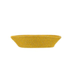 Jute Small Serving Basket in Indian Yellow/Natural, 24 cm