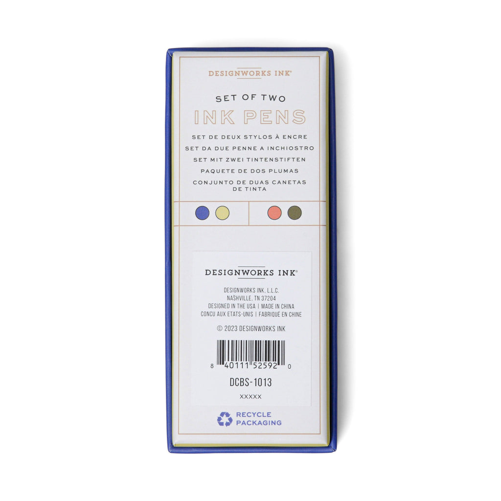 Designworks Ink Colour Block Pens - Cobalt & Green (Set 2)