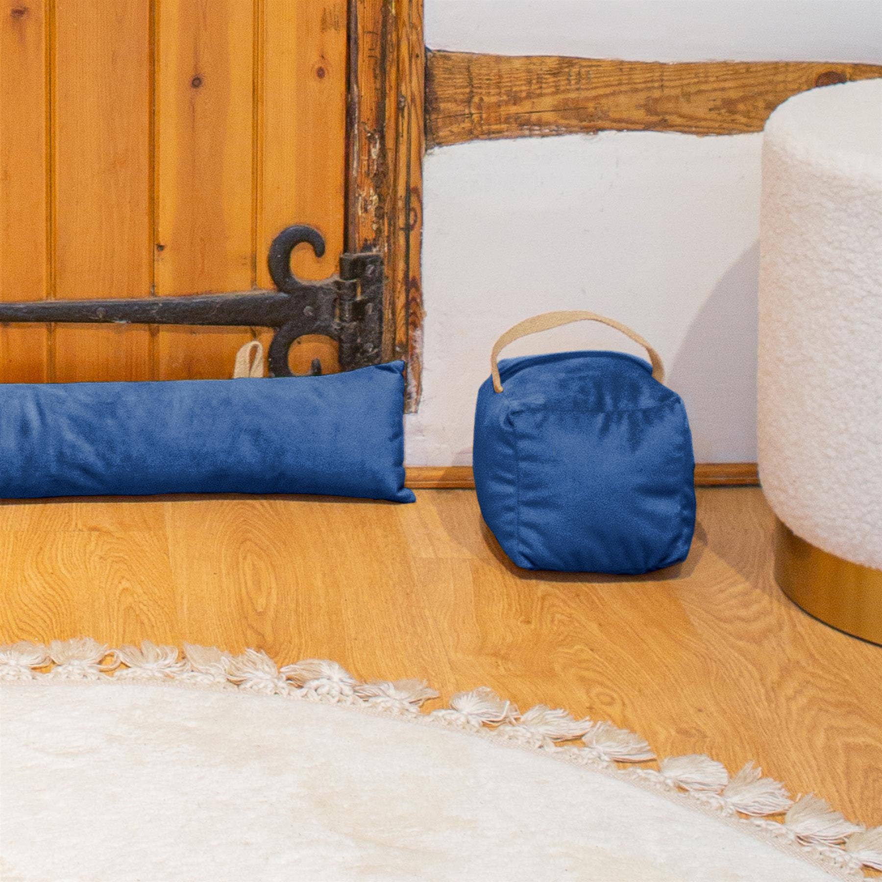 Velvet Draught Excluder -  Yellow