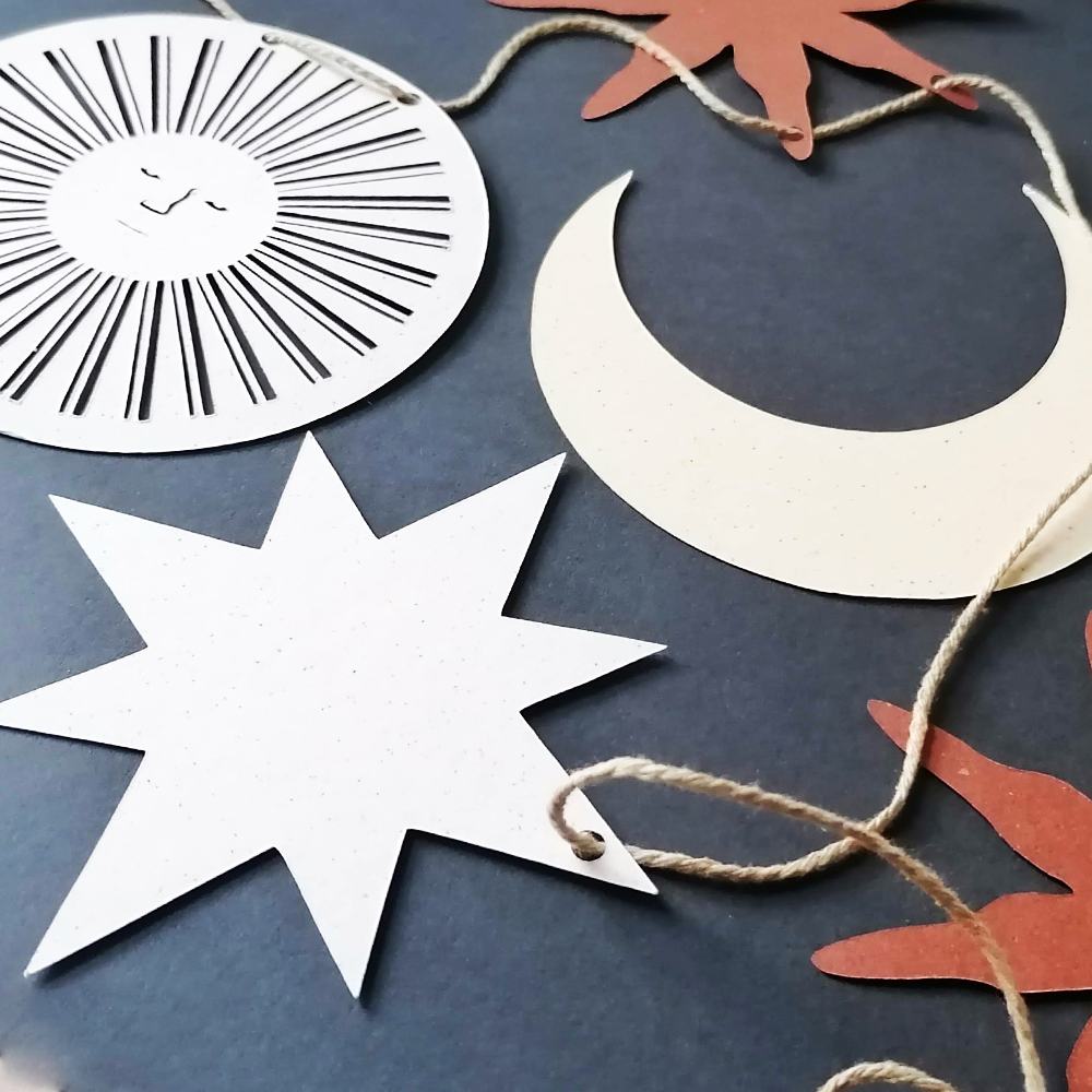 Sun & Moon Paper-cut Garland