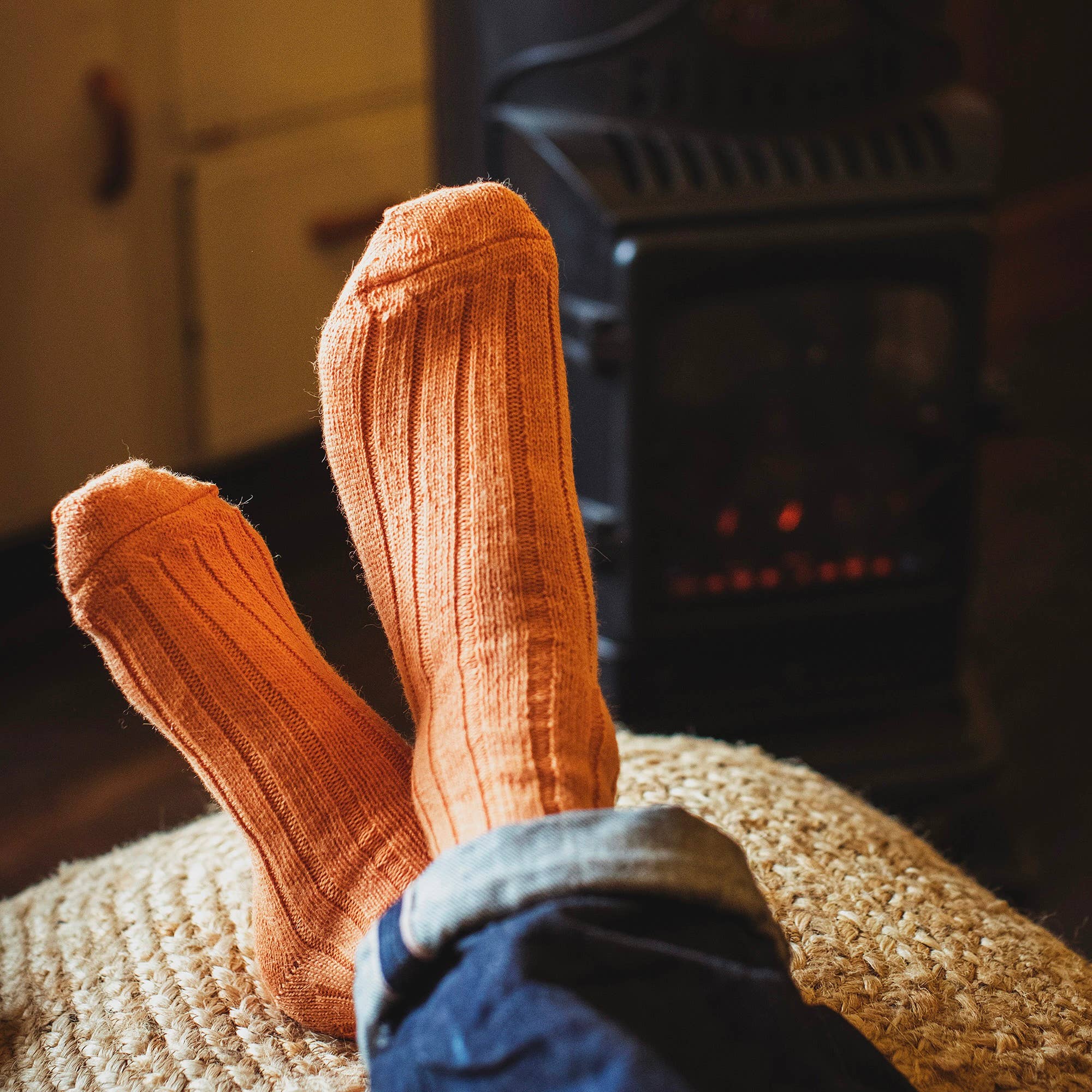 Alpaca Socks: Green / Small (UK4-7)