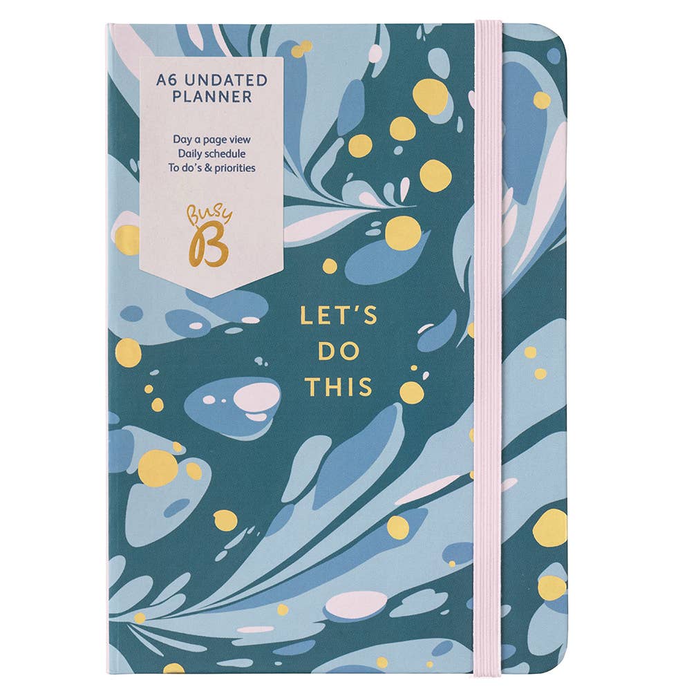 A6 Undated Planner Diary - Pine Marble - Day A Page Layout