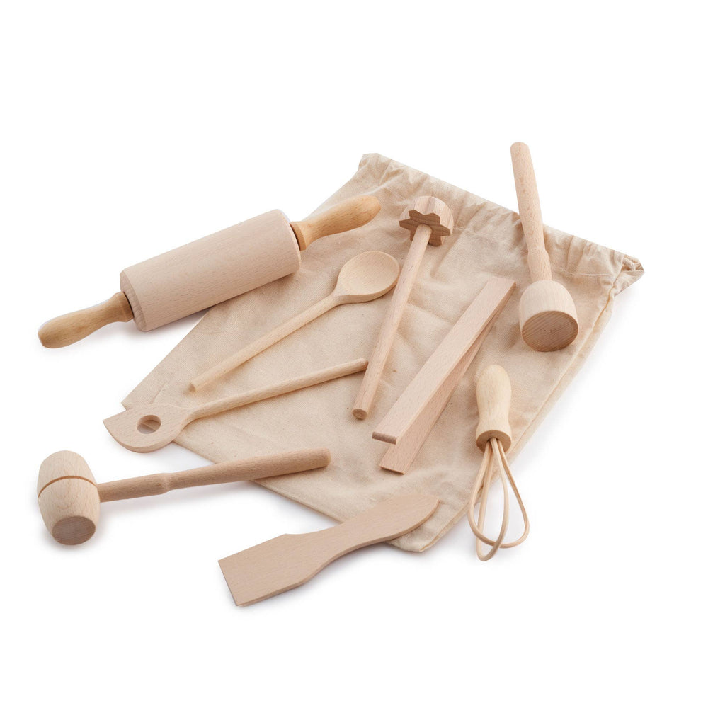 Mini Wooden Kitchen Utensil Set