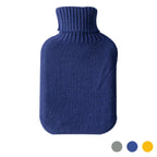 Nicola Spring Hot Water Bottle Cover  Knitted Midnight Blue