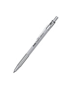 Silver mechanical pencil on a white background