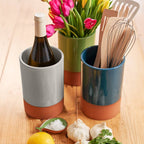 Sintra Glazed Terracotta Wine Cooler - Stone: Stone