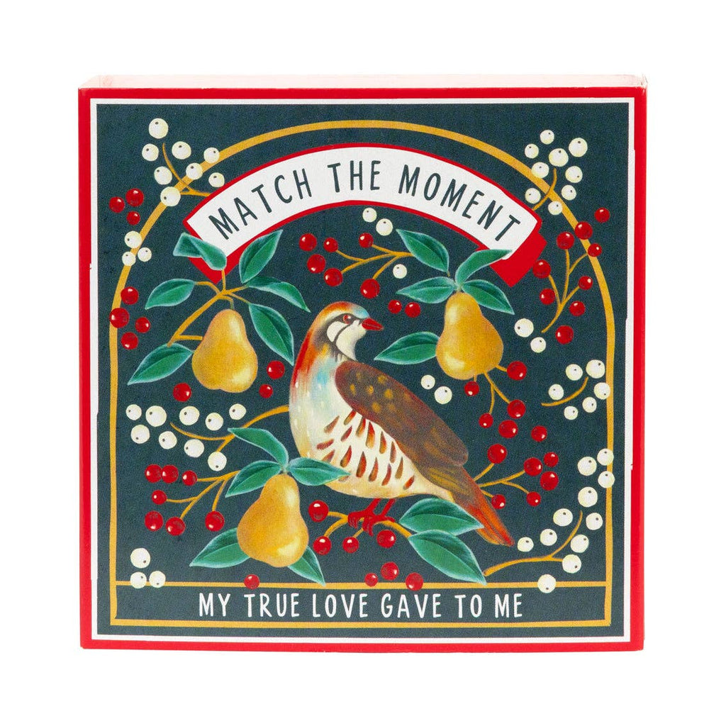 Partridge & Pear Christmas Gift Matches | 120 Matches | Christmas Decor