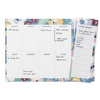 Weekly Planner Pad, Week To View, Organiser, Floral Design